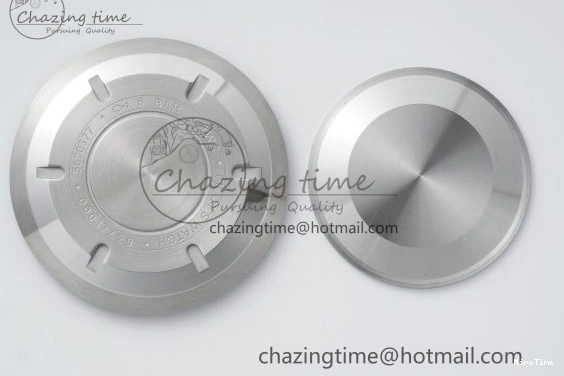 MIROTIME 0126 Pilot Chrono SS AZF 1:1 Best Edition Black Dial Orange Markers on Brown Leather Strap A EasyCare 7065